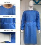 Hypo Allergenic Fabric Disposable Surgical Gown Waterproof Isolation Coverall