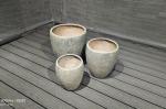 Round Fiber Cement Pot For Barbecue / Charcoal Oven Camping Burners Heater