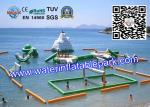 Cool Inflatable Floating Water Park for Lake , Promotion Family Resort With