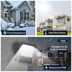 300w Outdoor Ip65 Solar Powered Flood Lights With Timer 2835 Smd Chips