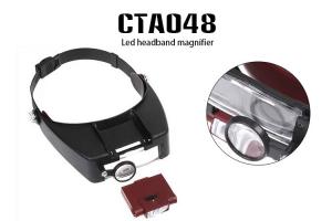 Wholesale Headband Magnifier Lamp Magnifying Glasses Loupe 10 With 2 LED Light Visor from china suppliers
