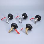 Metal Garden Water Connectors 1/2'' Nickel-Plated Brass Bibcock Water Tap for