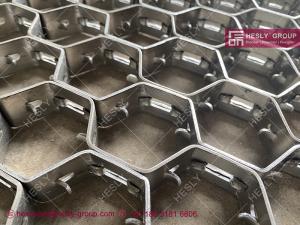 China Chinese Hexmesh for Refractory Lining | Low carbon Steel | 2.0X38mm strip | 50mm hexagonal hole -HESLY group on sale