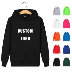 China Custom Round Neck Hoodie For Men And Women Cotton Street Wear Hoodie Sweatshirt on sale