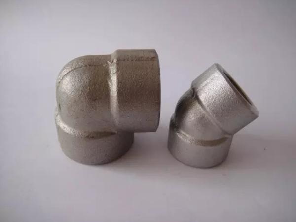 Forged ASME B16.11 1/2"-4' 'UNS N4400 45 degree thd and sw elbows 2000LB 3000LB