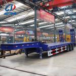 Exposed Tyre Low Bed Semi/Truck Trailers with Rear Ladder Heavy Duty 4 Line 8