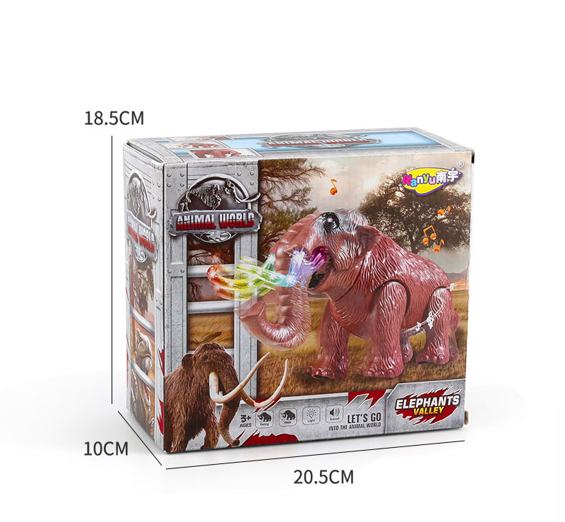 Finished Goods Children's Electric Toy Simulation Mammoth with Lights and Sounds
