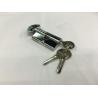 Buy cheap 60mm(30*30) Single Zinc Cylinder with 3 iron normal keys Surface finish CP with from wholesalers