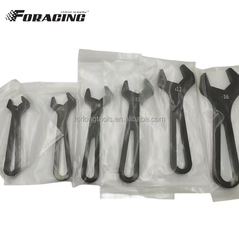 Universal Black AN Fitting Wrench AN Spanner for Sprint Car Tool Sets 6PCS Year Universal AN4-An16 Universal