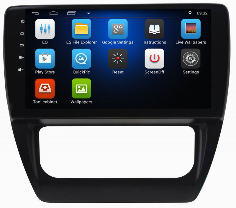 Ouchuangbo car video gps navigation android 8.1 for Volkswagen Sagitar with RK3188 Cortex-A9 1.6GHz 4 Cores