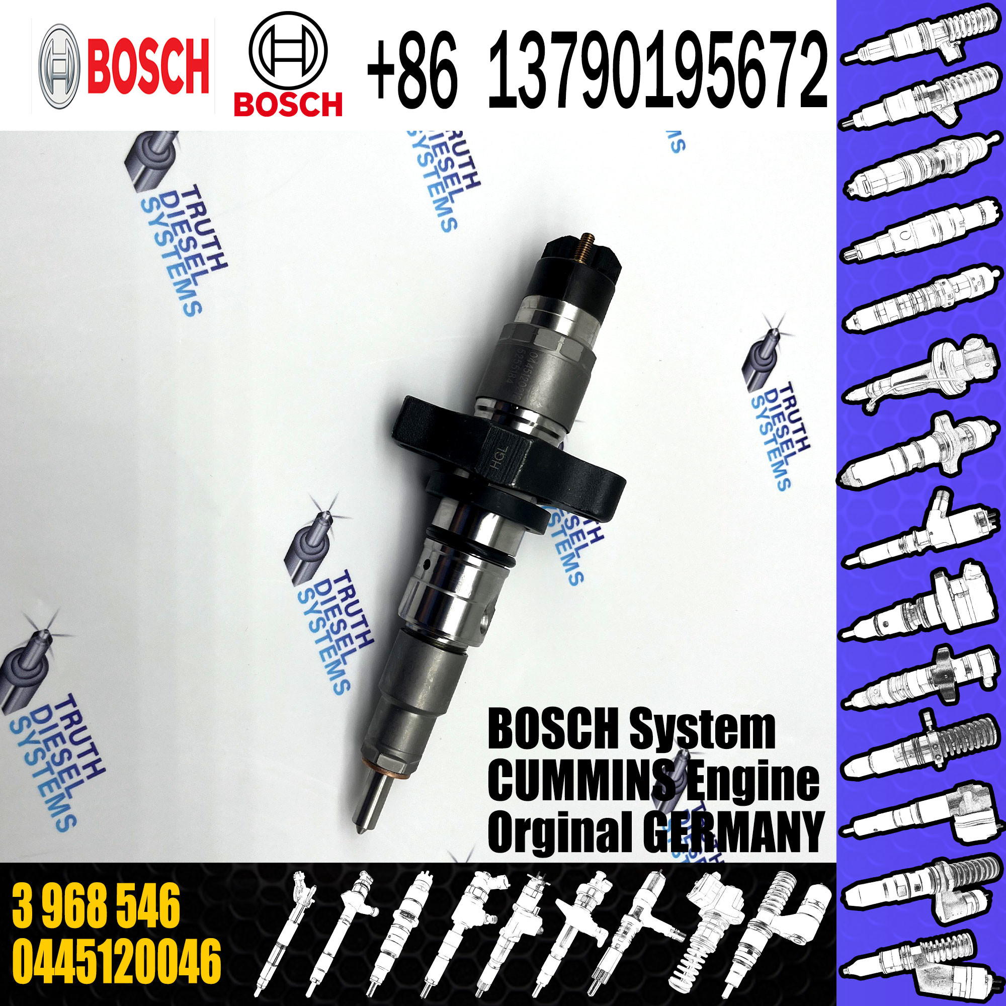 Diesel Fuel Injector 22012829 BEBE4L13001 VOE21714948 889498 22012829 For VOL Cummins excavator D13 D16 EC210 EC220