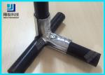 Chrome 90 Degree Vertical Metal Joint Chrome Pipe Connectors For ESD Pipe Rack