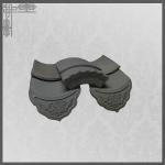160mm Old House Roof Tiles Kaolin Clay Matt Asian Style Roof Tiles