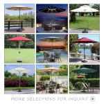 Outdoor Garden Beach Parasol with Customized Color and Aluminum Frame Material