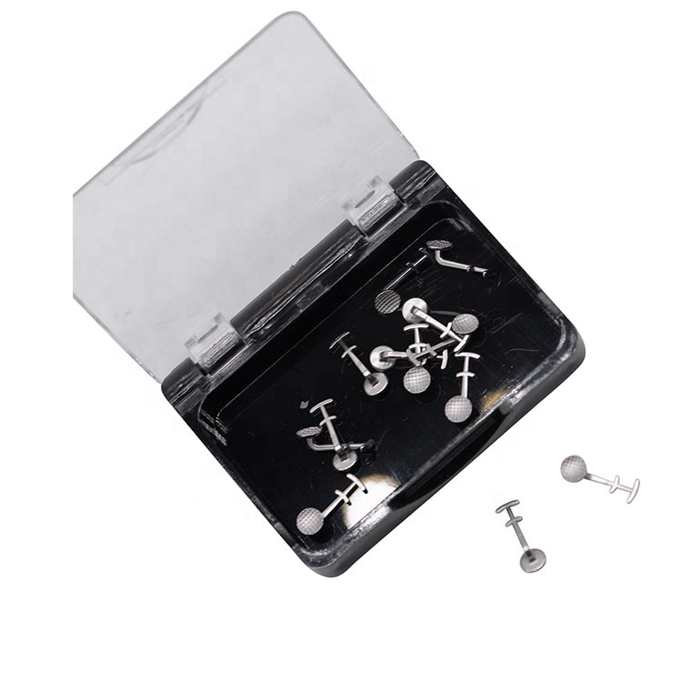 2024 MFDS Safety Standard Design Stainless Steel Dental Orthodontic Lingual Button with Hooks