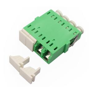 Wholesale Green Singlemode LC Quad Adapter Customized Mounting Without Flange from china suppliers