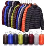 Blank Hooded Warm Down Jacket Casual Lightweight Winter Men Jackets