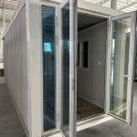 Insulated Sandwich Panel Steel Frame Rectangle Prefab Container House Easy