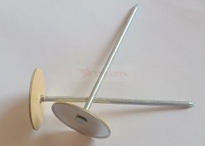 Wholesale Galvanized Steel Cup Head Capacitor Discharge Weld Pins 3&quot; With Paper Insulating Washers Attached from china suppliers