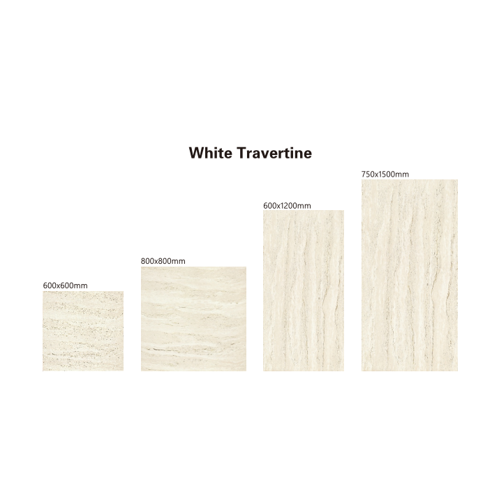 600*1200 Luxury Travertine Glazed Matted Floor Tiles for Living Room Villa Kitchen Wall