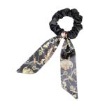 Wrinkle Bow streamer scrunchies printing hair accessories