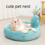 Comfortable Soft Pet Nest Pad Snail Cat Bed Small And Medium Sized Teddy Koji