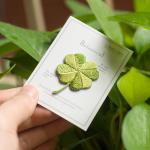 Eco-Artisan Clover Iron-Ons - Embroidered Wisdom & Natural Harmony