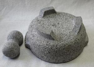 Wholesale Food Safe Stone Mortar And Pestle Molcajete Guacamole With Handles from china suppliers
