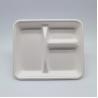 Buy cheap Square Lunch Biodegradable Sugarcane Bagasse Plates 3 Compartment from wholesalers