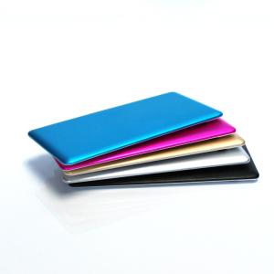 Wholesale Super Slim Aluminum Metal Mobile Phone Power Bank 3200mAh 5V 2A with Cable from china suppliers