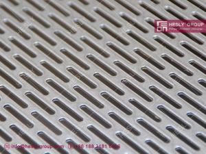 Wholesale Perforated Metal Plate | Slot Hole Pattern | Square Hole | 2mm thickness | galvanised | Hesly Metal Mesh China Factory from china suppliers