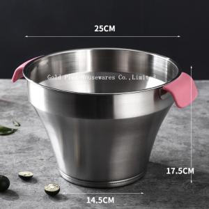 China 609g Factory direct custom luxury mini wine ice bucket tubs for beer thickened type stainless steel drinking bucket on sale