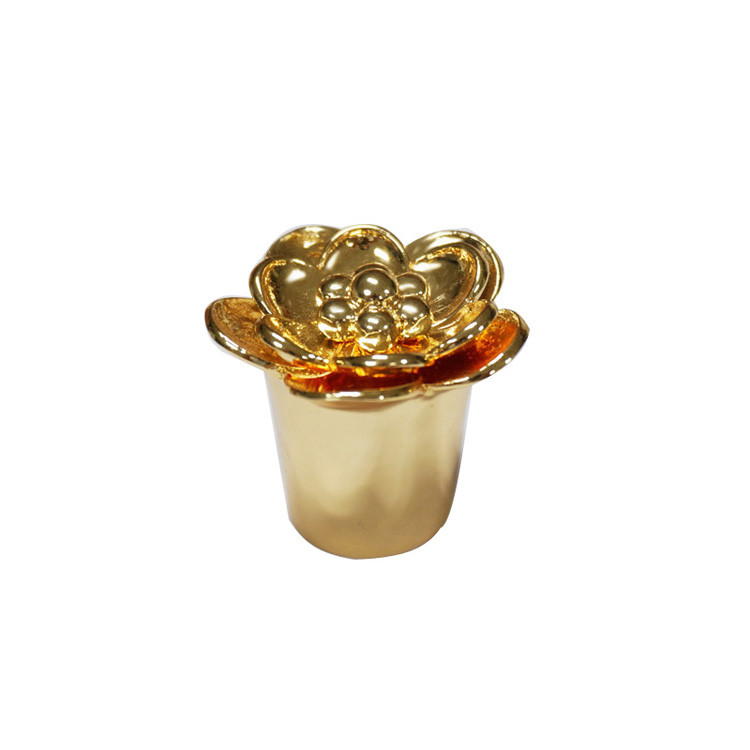Perfume Spray Zamac Rectangle Shape Zinc Alloy Cap For Perfume Bottles