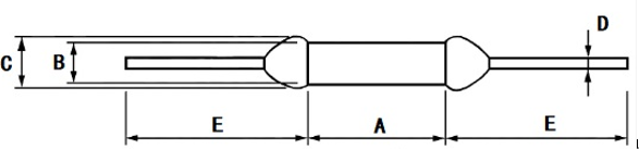 UMI TAM Thermal Cutoff V4F 250V 2A 127C thermal fuse link 0