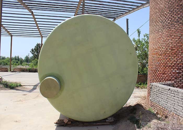 Cross Wound Cylindrical Frp Chemical Storage Tanks Horizontal Water Tank