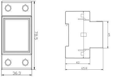 Good Quality and Low Price Electronic DIN rail type Active power meter with LCD display