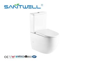 Wholesale Sanitary Ware Bathroom Close Coupled Toilet Modern Ceramic Toilet White Color from china suppliers