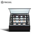Glass display case commencial pastry refrigerated showcase with CE/ETL