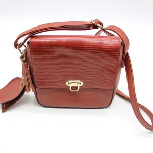 Wholesale 7cm Red Leather Crossbody Purse 124cm Strap One Handle Shoulder Bag from china suppliers