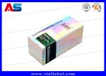Laser Holographic 30mL Bottle Boxes Cardboard Paper / PET / PVC Material