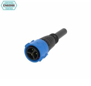 Wholesale IP67 Waterproof Male Female Connector Self Locking Inverter Three Core Power Cord from china suppliers