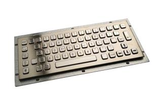 Wholesale USB Rugged Metal Portable PC Keyboard Panel Mounting 64 Arabian Keys / EMC PS2 from china suppliers