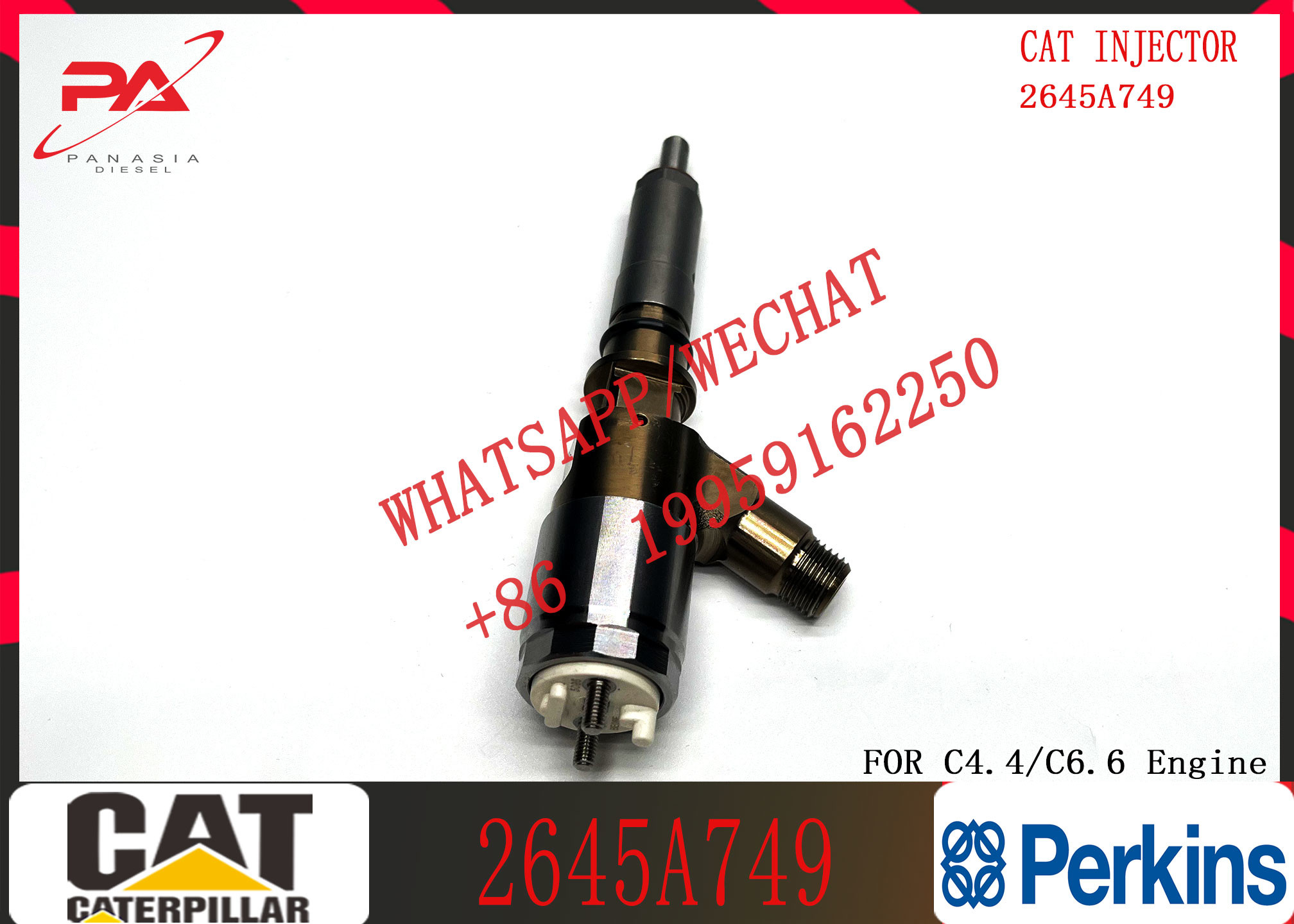 fuel injector 2645A749 10R-7672 2645A718 10R-7673 10R-7676 2645A734 10R-7674 10R-7668 for cat C6.6 engine