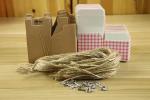 Check Patterns Chocolate Candy Paper Square Box 260gsm Wedding Favor Gift Box