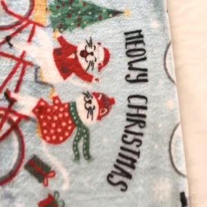 China Printed Christmas Flannel Fleece Fabric 300gsm For Upholstery Toy Blankets on sale