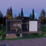 Steel Frame Galvanized Steel Bending 180g 20ft 40ft Farm Home Flat Package