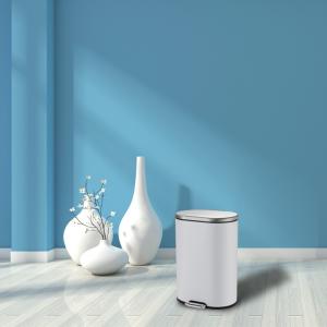 Wholesale Anti Fingerprint 9L Stainless Steel Step Trash Can from china suppliers
