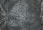 Black Textured Pleather Ladies PU Jacket Asymmertrical Zip Through For Women