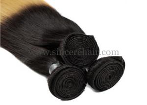 Wholesale 18&quot; Ombre Hair Extensions Weaving Weft for Sale, 45 CM 100 Gram Straight OMBRE Human Hair Weft Extensions For Sale from china suppliers