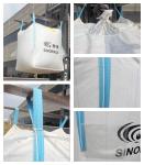 White CROHMIQ Dissipative Anti Static Bulk Bags For Chemical Powder